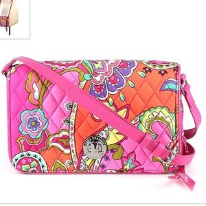 Vera Bradley Mini Pink Floral Crossbody Bag